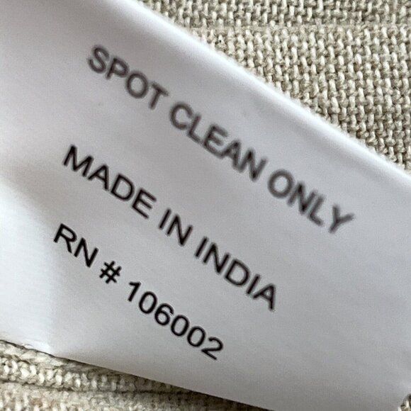 The Home Throw Pillow Covers Floral Daisy 18x18 Embroidered Textured Cotton Boho - Picture 12 of 12